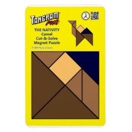 Imán Tangram Nativity Magnet - Camello