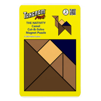 Imán Tangram Nativity Magnet - Camello