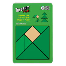Tangram Navidades Elf Magnet - Sentado junto al ár