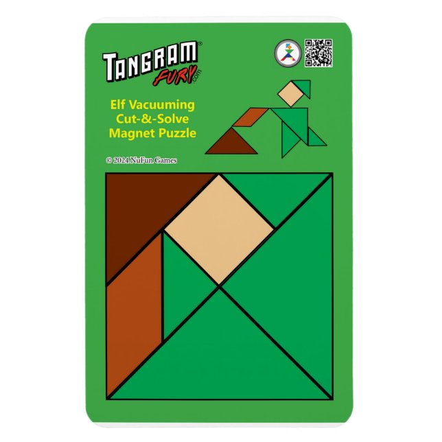 Imán Tangram Quirky Elf Magnet - Vacunación (Vertical)