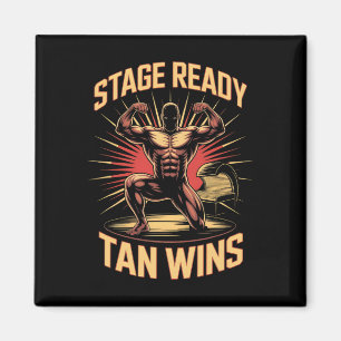 Imán Tanning Bed Stage Ready Bodybuilders Fitness Men T