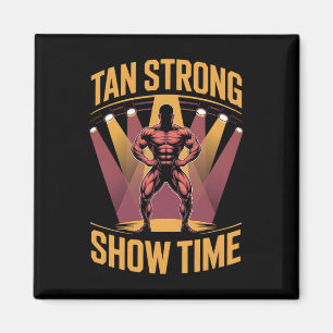 Imán Tanning Bed Tan Fuertes Atletas Gym Goers Bronze T