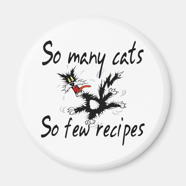 Imán Tantos Gatos Tan Pocas Recetas (Frente)