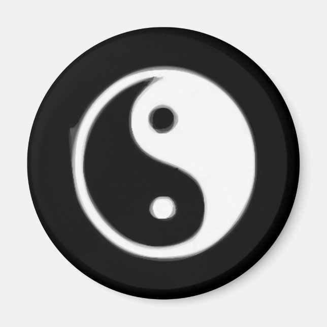 Imán Taojitu blanco y negro (Frente)