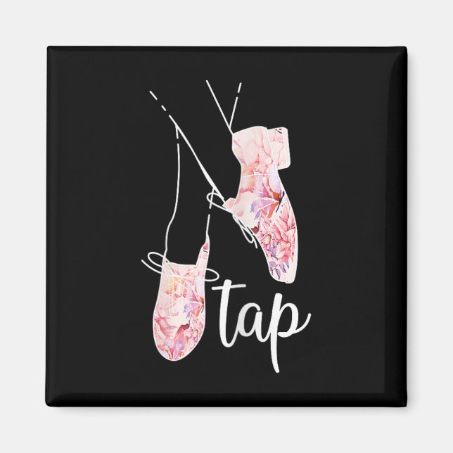 Imán Tap Dance Lover Tap Dancer Danzando Maestra (Frente)