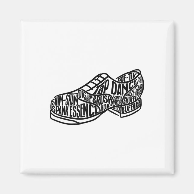 Imán Tap Dance Teacher Tap Dancer Tap Dance Steps (Frente)