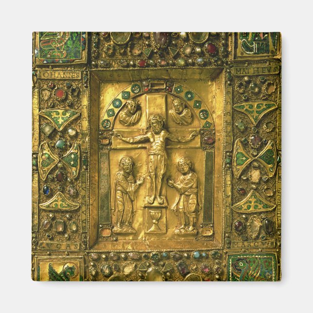 Imán Tapa del Evangelio, Ottonia, Alemania, siglo XI (g (Frente)