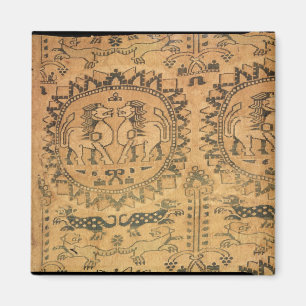 Imán Tapicería, asiático occidental, 7mo-8vo siglo