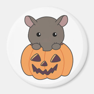 Imán Tapir En Calabaza Cute Tapire Feliz Halloween