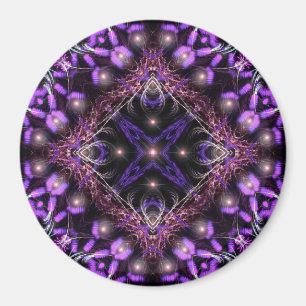 Imán Tapiz fractal de luz púrpura