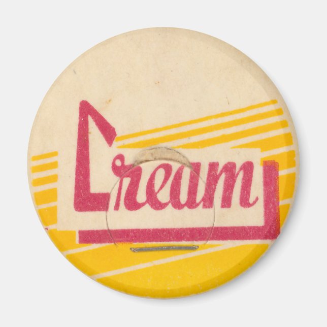 Imán Tapón de frasco de leche de cosecha (Frente)