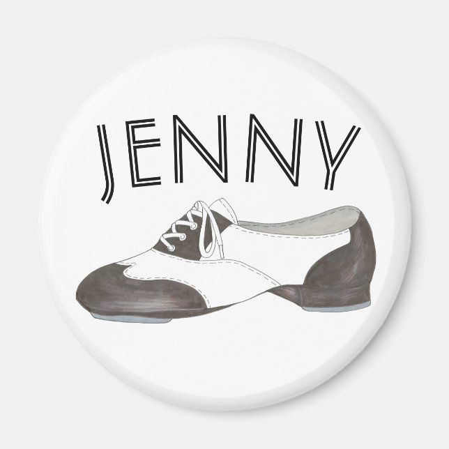 Imán Tapper de Oxford Tap Shoe Dance (Frente)