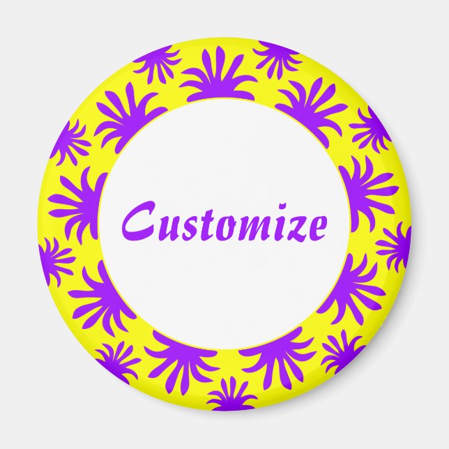 Imán Tarde de la plantilla Triffids - Amarillo (Frente)