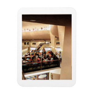 Imán Tarde en el centro comercial, inspirada en la époc