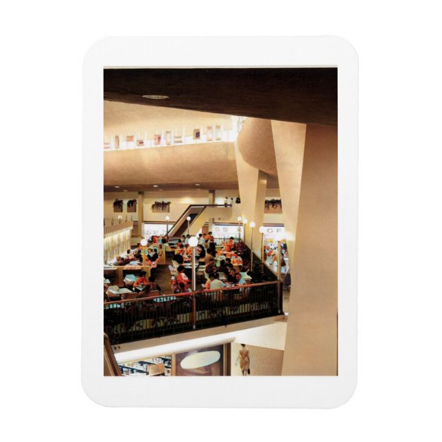 Imán Tarde en el centro comercial, inspirada en la époc (Vertical)