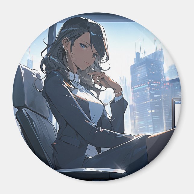 Imán Tarde en la tarde en mi oficina (Frente)