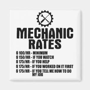 Imán Tarifas mecánicas $100/hora - Mínimo $100/hora -