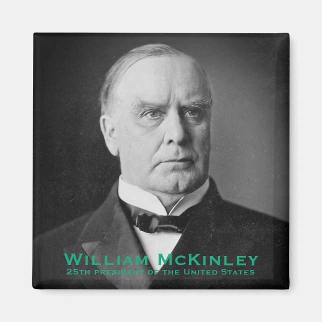 Imán Tariff King William McKinley, 25° presidente de Es (Frente)