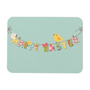 Imán Tarjeta Cute Happy Easter