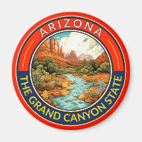 Tarjeta de arte de viajes de Arizona