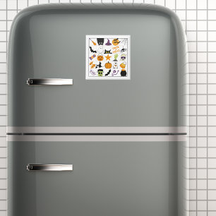 Imán Tarjeta de Bingo de Halloween