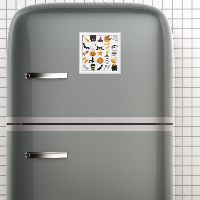 Imán Tarjeta de Bingo de Halloween (This item is for display purposes only to illustrate the design element. )