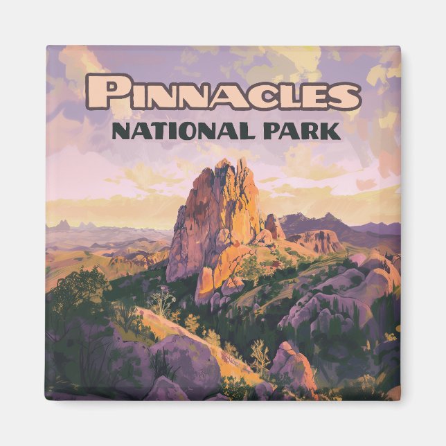 Imán Tarjeta de California Pinnacles National Park Butt (Frente)