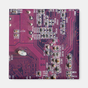 Imán Tarjeta de circuito electrónico rojo