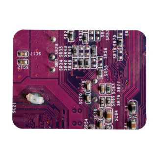 Imán Tarjeta de circuito electrónico rojo