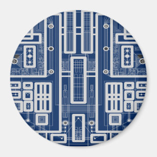 Imán Tarjeta de circuito geométrico