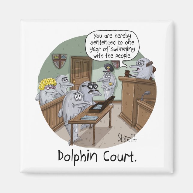 IMÁN TARJETA DE CUMPLEAÑOS Y REGALO GRACIOSOS CON DELFI (Frente)