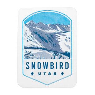 Imán Tarjeta de esquí Utah para Snowbird