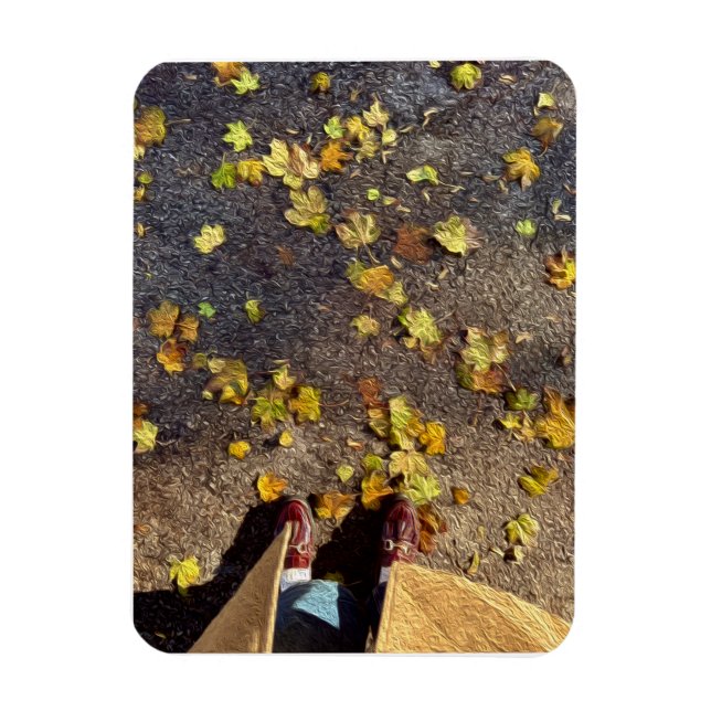 Imán Tarjeta de felicitación Chicago Fall (Vertical)