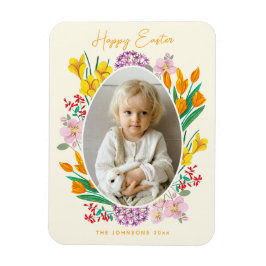 Imán Tarjeta de felicitación fotográfica floral de Pasc
