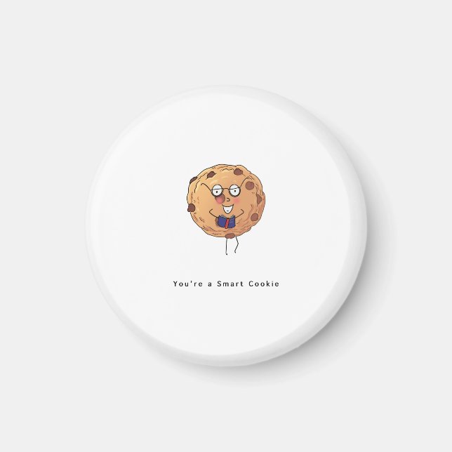 Imán Tarjeta de felicitación, galleta inteligente, lind (Frente)