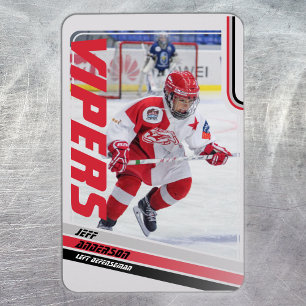 Imán Tarjeta de hockey sobre hielo