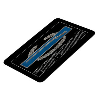 Imán Tarjeta de infantería de combate técnica