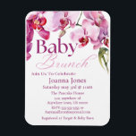 Imán Tarjeta de invitación de brunch/Baby Shower para n<br><div class="desc">**Elegante Tarjeta de Invitación Baby Brunch/Baby Shower Magnet- Pink, Magenta & White con Diseño Orquídea** Par con sus invitaciones Celebra la llegada de su pequeño con estilo con nuestro magnífico diseño **Bebé Brunch/Baby Shower Invitation Card imán*** Con una delicada mezcla de **suave rosa, magenta audaz y blanco brillante**, estas invitaciones...</div>