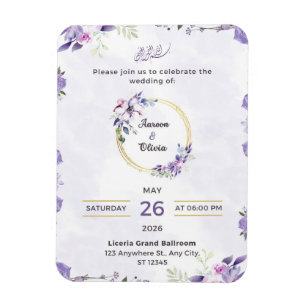 Imán Tarjeta de Invitación de Presentación de Diseño Vi