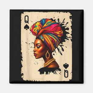 Imán Tarjeta de la Reina Africana de la Melanina de la