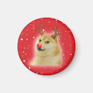 Imán Tarjeta de meme de Navidad de perro Dogright Doggo