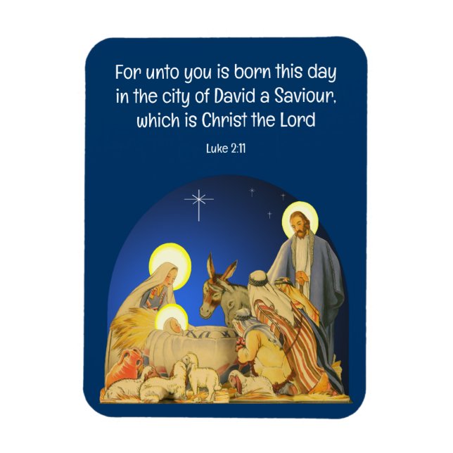 Imán Tarjeta de navidad (Vertical)