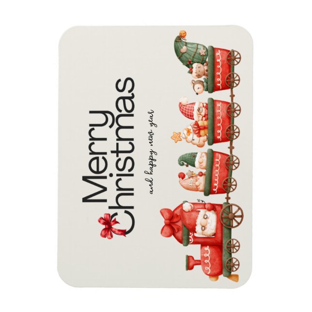 Imán Tarjeta de Navidad caprichoso (Vertical)