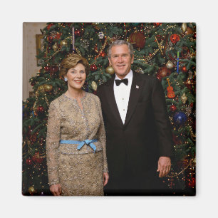 Imán Tarjeta de Navidad del Presidente estadounidense G