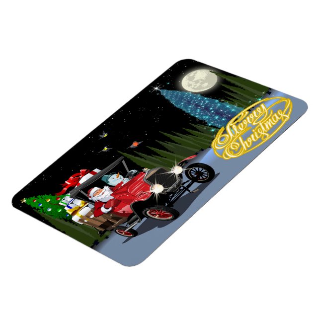 Imán Tarjeta de Navidades de felicitación (Lado Izquierdo)