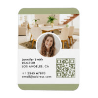 Tarjeta de presentación de código QR de bienes raí