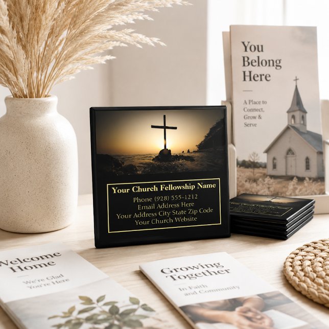 Imán Tarjeta de presentación del pastor de la iglesia S (Subido por el creador)