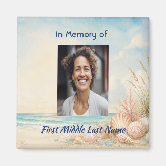 Imán Tarjeta de recuerdo de oración memorial de la play