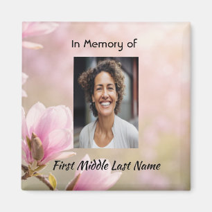 Imán Tarjeta de recuerdo de oración memorial de magnoli