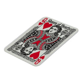 IMÁN TARJETA DE REINA DE CORAZONES